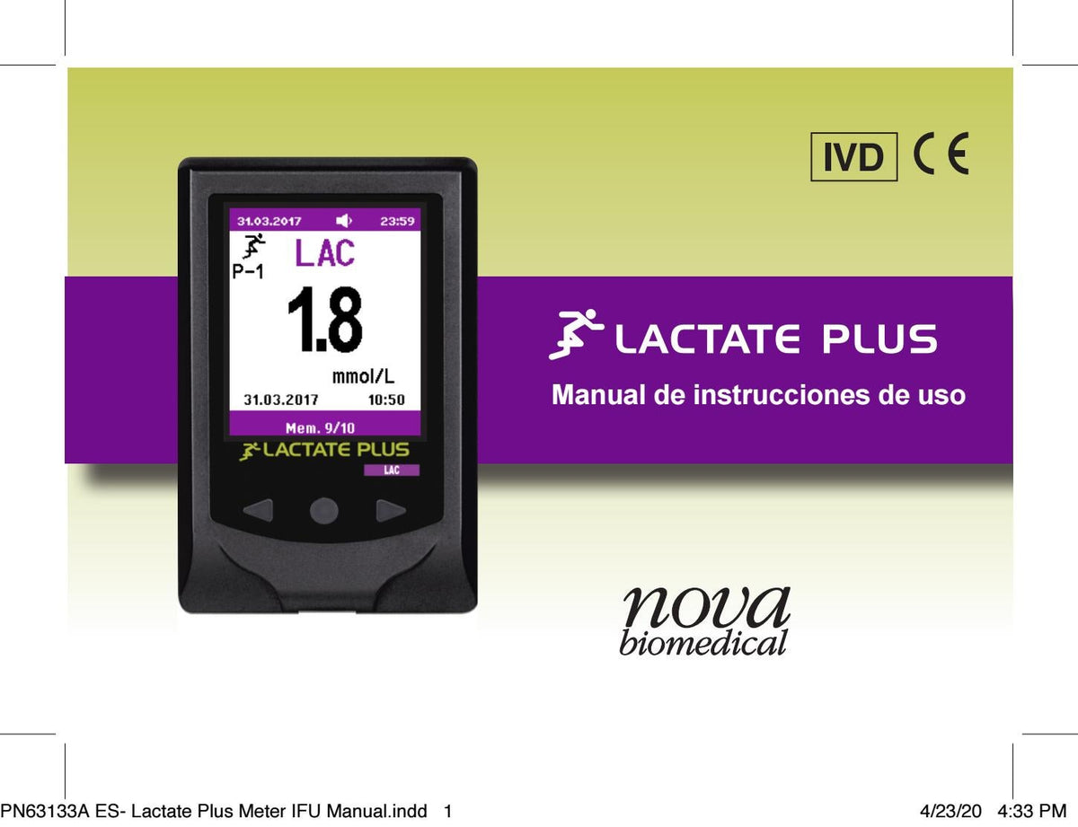 Lactate Plus (Lactate Meter) Centro Treino Avaliação Desportiva